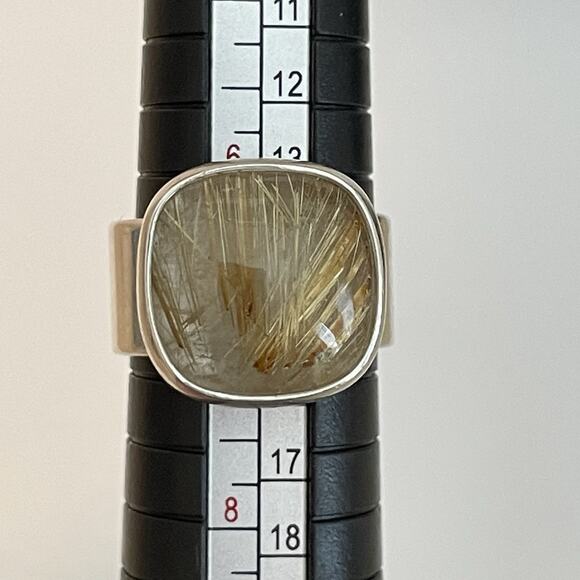 Sterling Silver Rutilated Quartz Ring - Picture 3 of 9